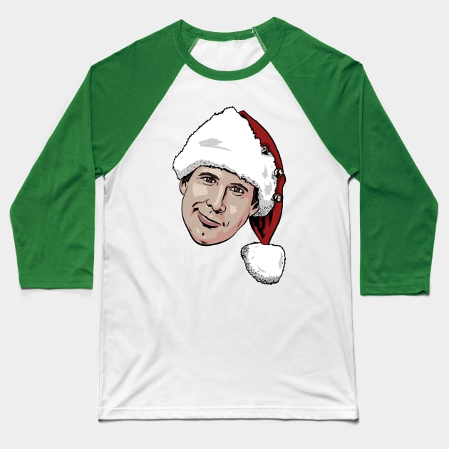 Christmas Vacation - Clark Griswold Baseball T-Shirt by Black Snow Comics